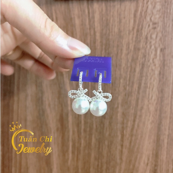 ẢNH THẬT Bông Tai Nữ- Khuyên Tai Bạc Đính Đá Sang Trọng, Nữ Tính, Mẫu Mới Nhất 2021