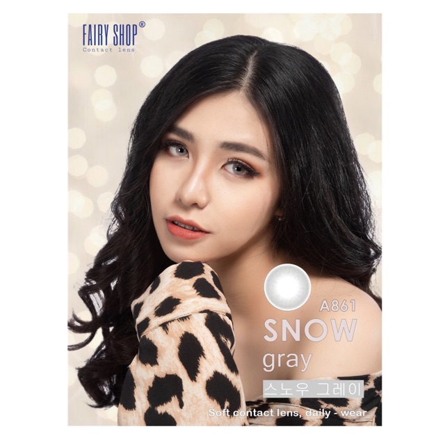 Kính Áp tròng SNOW GRAY 14.0 - Kính Áp Tròng FAIRY SHOP CONTACT LENS độ 0 đến 6