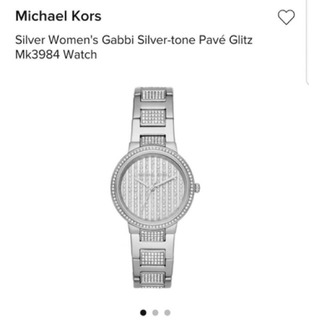 Đồng Hồ Nữ MICHAEL KORS GABBI MK3984 SILVER 33MM Fullbox Hãng