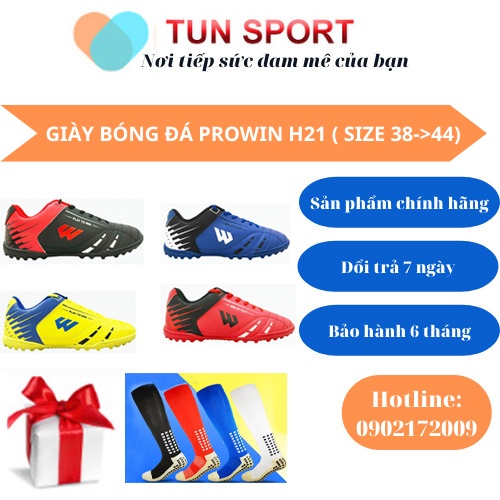 - Giầy Đá Bóng Prowin H21- có khâu đế