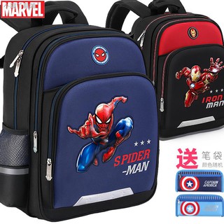 Balo Đi Học Kiểu Dáng Dễ Thương Cho Bé◇Disney Ba Lô Đi Học Họa Tiết Captain America / Spiderman Cá Tính Dành Cho Bé Trai