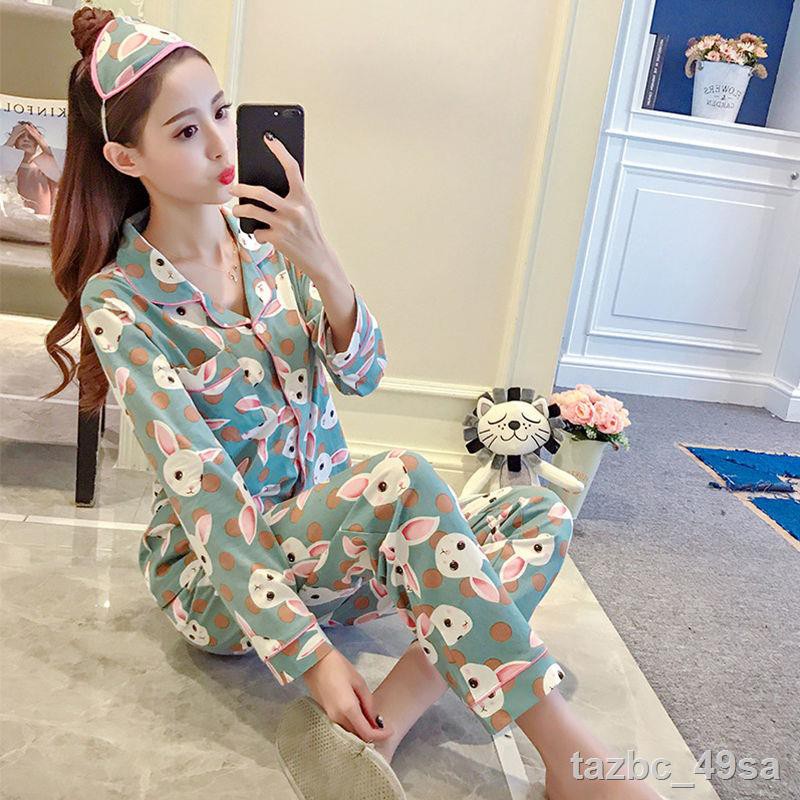 >% pyjama nữ mặc nhà dài tay có thể được bên ngoài những ngày phù hợp với kích cỡ phụ <EE