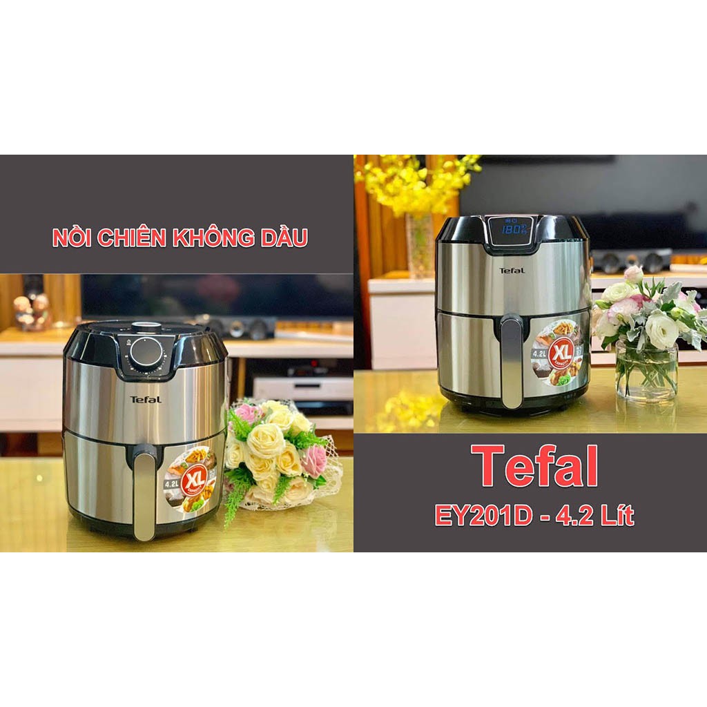 Nồi Chiên Không Dầu 4.2L Tefal 201D Hàng Chính Hãng Nhập Khẩu Đức - Bảo Hành 24 Tháng