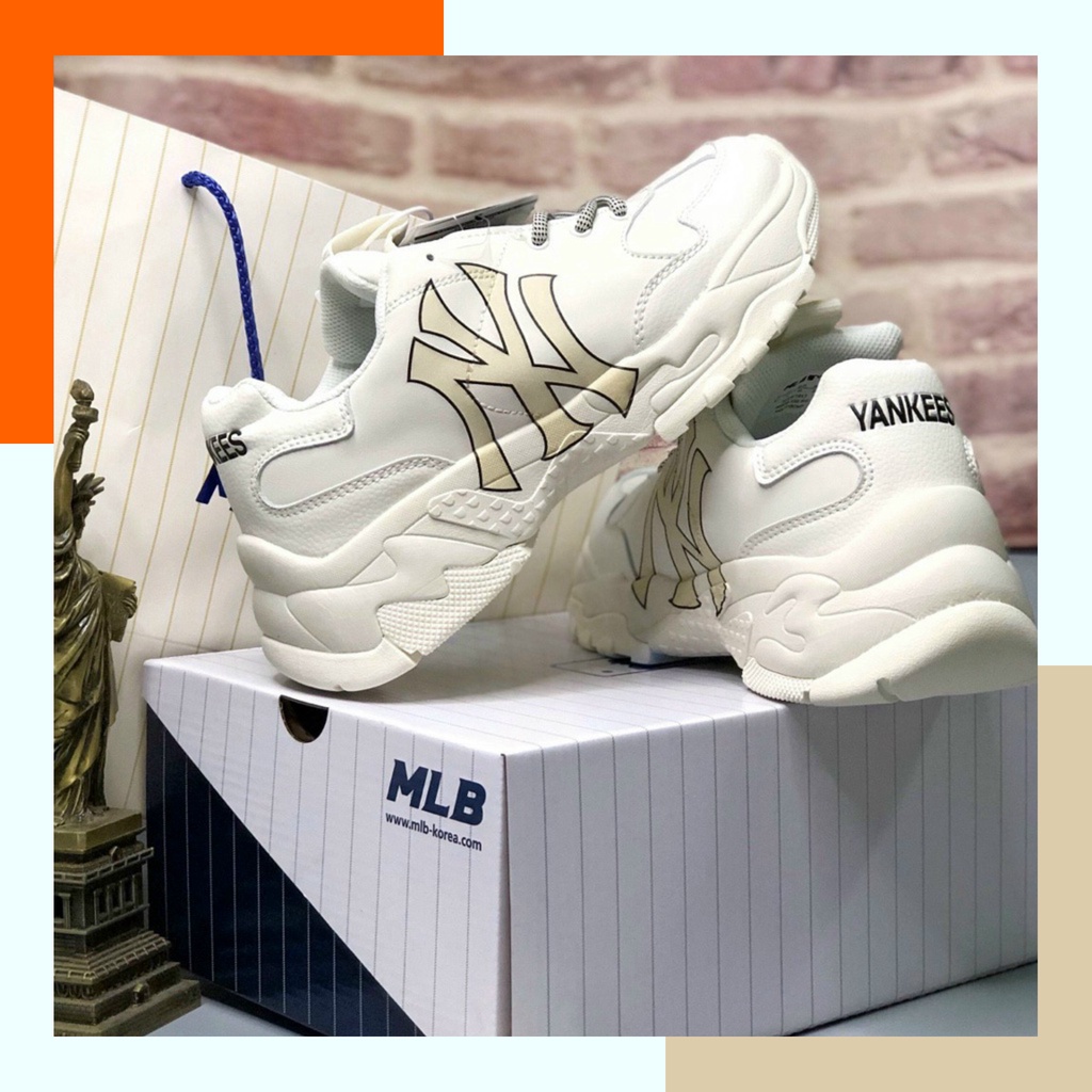 Giày MLB NY Vàng Cao Cấp Tăng Chiều Cao 6cm Nam Nữ Hàng Cao Cấp Full Box + Bill | BigBuy360 - bigbuy360.vn