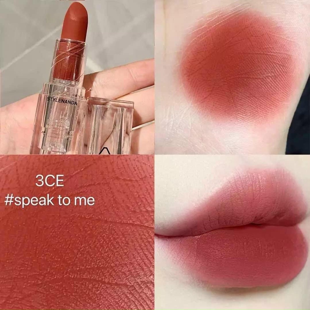Son Thỏi Lì Vỏ Trong 3ce Soft Matte Lipstick Clear Layer Edition