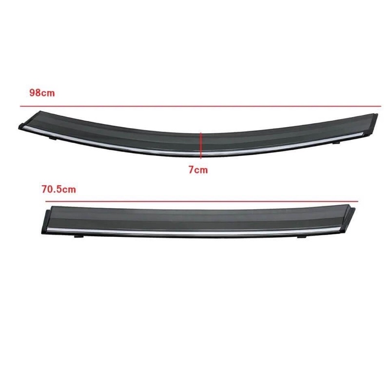 vè mưa chỉ mạ Kona 2018  - 2021 hàng cao cấp  ( chỉ viền inox )