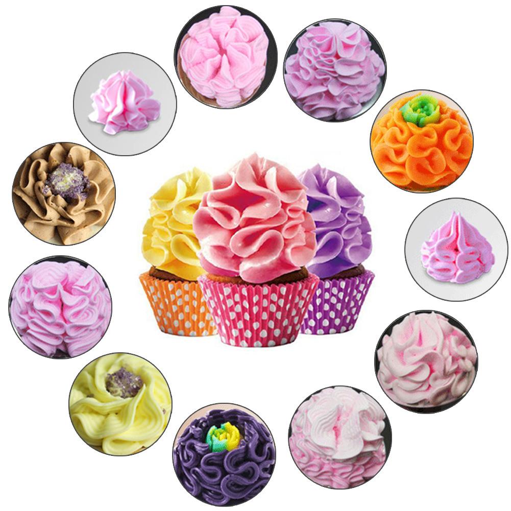 Mẹo quả cầu bằng thép không gỉ Đầu phun đóng băng của Nga Mẹo bánh ngọt Bánh Cupcake Buttercream Công cụ làm bánh tự làm