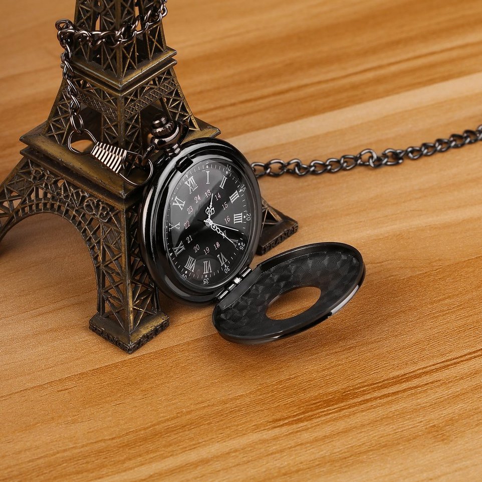Đồng hồ quả quýt hình tròn phong cách steampunk cổ điển cho nam nữ