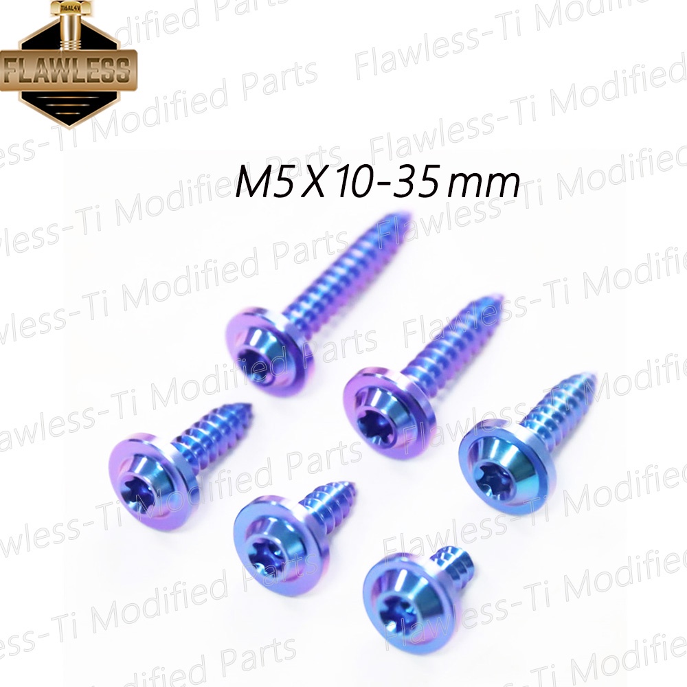 Bộ Ốc Vít + Bộ Lọc Không Khí Bằng Titan Tự Kích Thước M5×12 15 18 20 25 30 35 Dành Cho Honda Wave Click Yamaha Nmax Aerox