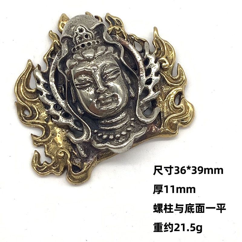 Khóa Cài Hành Lý Bằng Đồng Thau Nguyên Chất Hình Đầu Bò Ấn Độ Retro