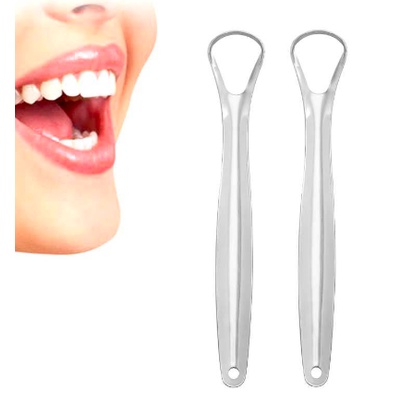 Dụng cụ vệ sinh lưỡi cao cấp, cạo lưỡi sạch, nạo lưỡi bằng inox cho người lớn, hơi thở bớt hôi 100%