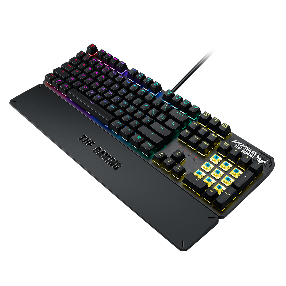 Bàn phím cơ gaming TUF GAMING K3, an-ti ghosting 100%, N-key rollover, Aura Sync
