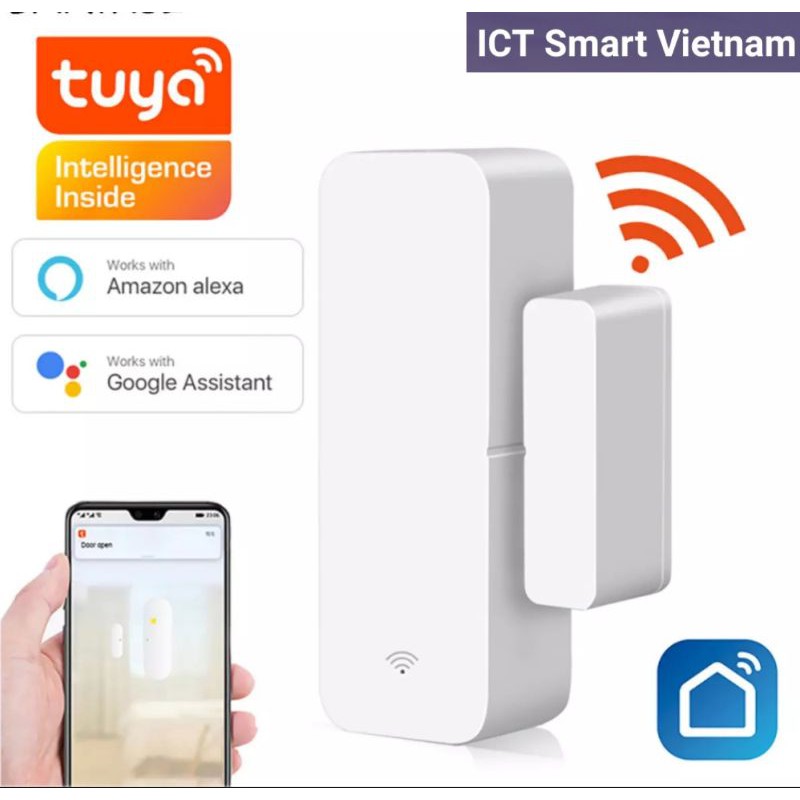 Cảm biến cửa Wifi Tuya Smart Life hoạt động độc lập