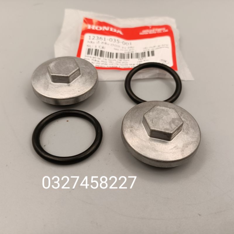 2 nắp xupap đầu bò quylat xe DREAM, WAVE, FUTURE... zin luôn gioăng