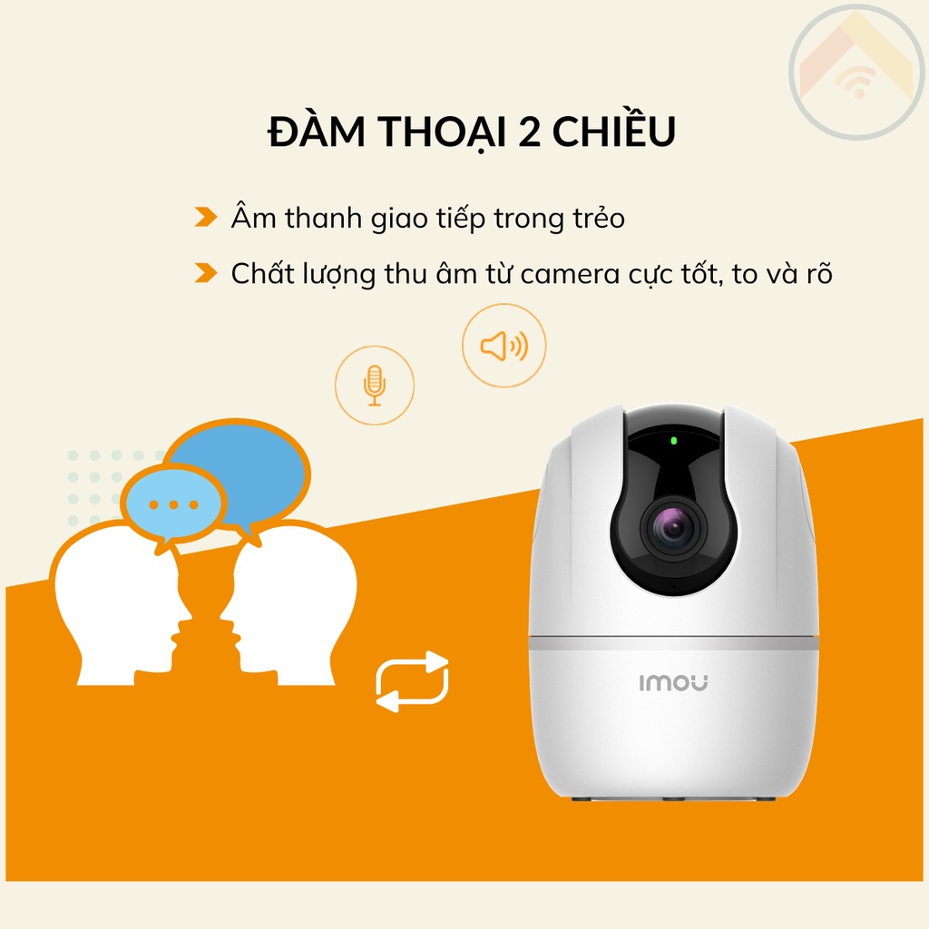 Camera giám sát IMOU Ranger 2 A2 FullHD Wifi 2MP cảm biến CMOS định dạng H264 đàm thoại 2 chiều