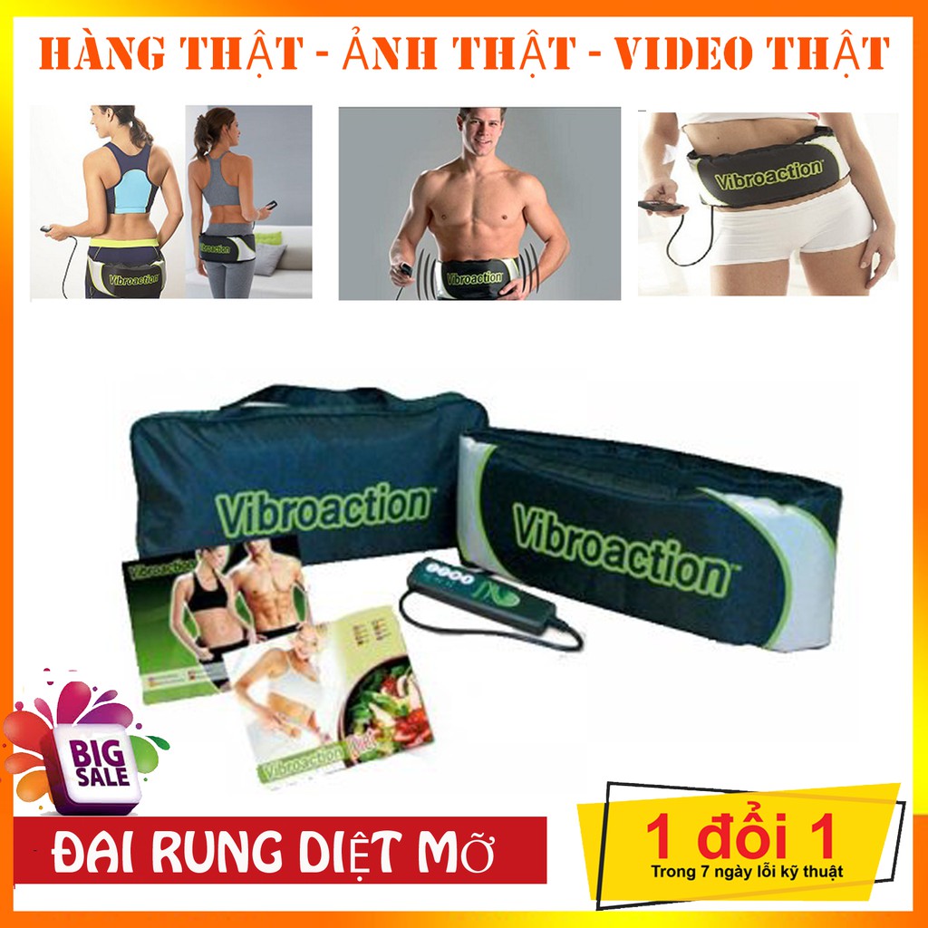 Đai massage giảm mỡ bụng VibroAction HÀNG CHÍNH HÃNG💥SIÊU HOT💥BẢO HÀNH 1 NĂM💥