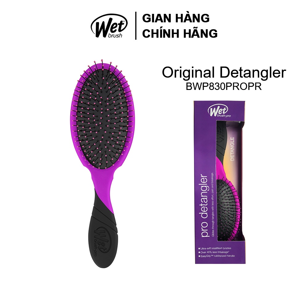 [CHÍNH HÃNG] Lược gỡ rối WET BRUSH dòng truyền thống màu vàng hồng