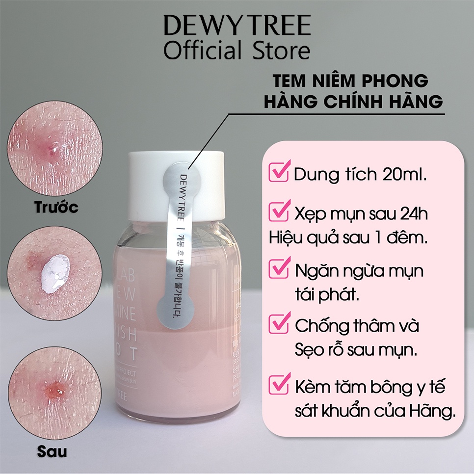 Tinh Chất Chấm Mụn Dewytree The Clean Lab AC DEW Calamine Blemish Spot 20ml