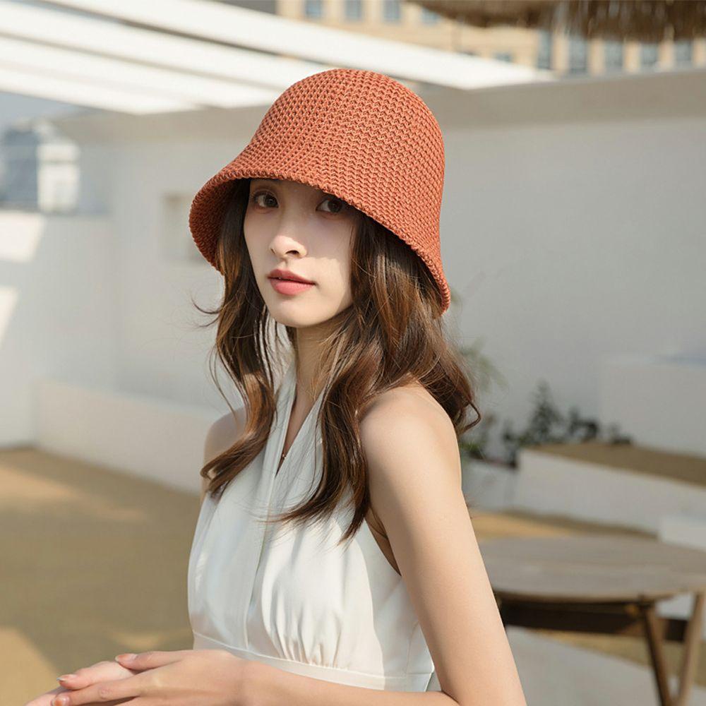 Nón Tai Bèo Chống Nắng Thoáng Khí Màu Trơn Thời Trang Mùa Hè