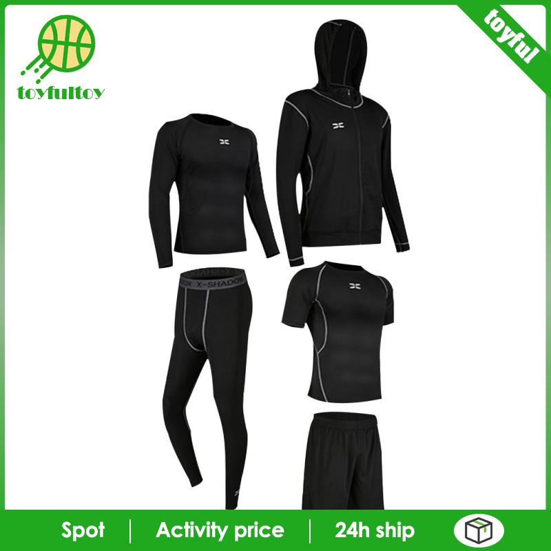 Set 5 Quần Thể Thao Màu Đen Size M Thời Trang Cho Nam