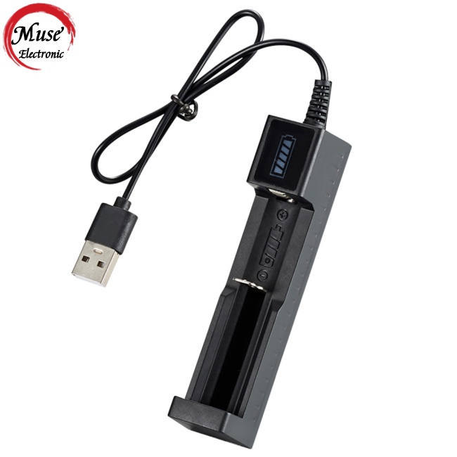 Bộ Sạc Pin Lithium 18650 Thông Minh Có Đèn Báo