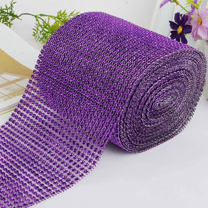 GETNOIVAS Dải lưới đính đá dài 90cm dùng trang trí
