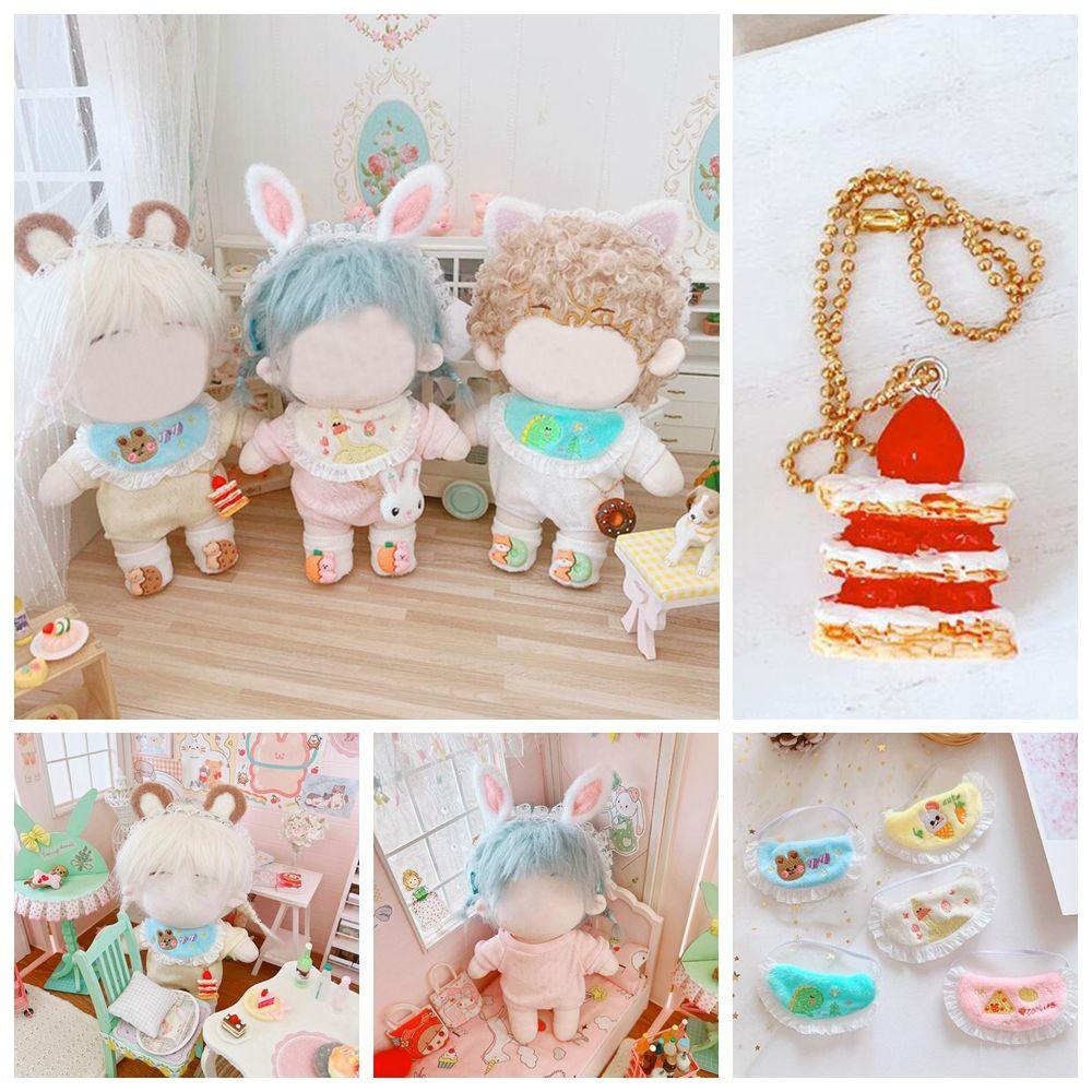 RAINBOW Suit for 20cm/14inch Plush Doll's Clothing Dress Decoration Dolls Accessories Mini Conjoined Garment Mini Clothing DIY Wear Cartoon Dolls Outfit