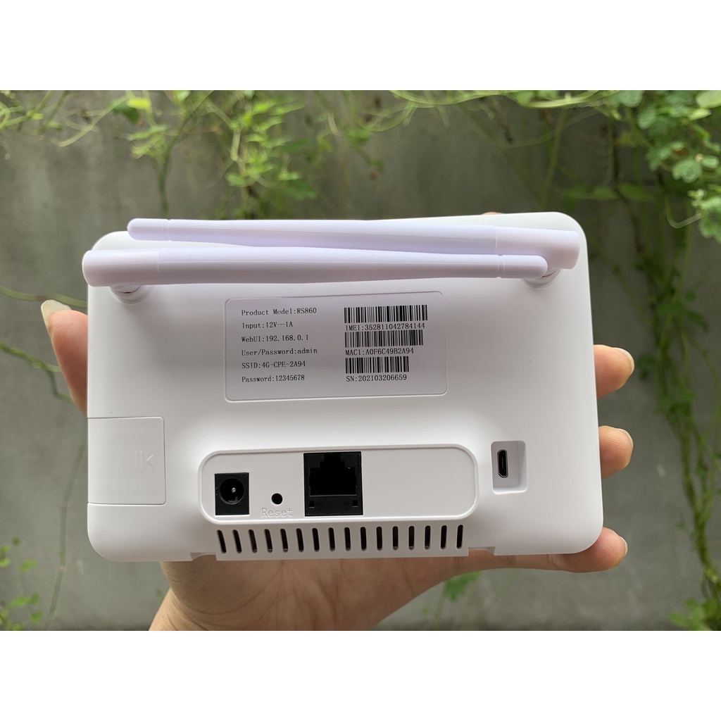 ;[ẢNH THẬT] Bộ Phát Wifi 4G CPE RS860 ASPOT A60– 150Mbps -Hỗ Trợ 1 Cổng LAN/WAN