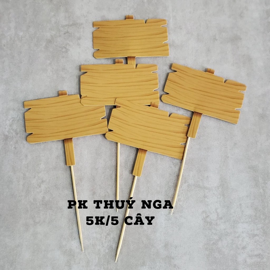 SET 5 BẢNG GỖ HPBD TRANG TRÍ BÁNH KEM