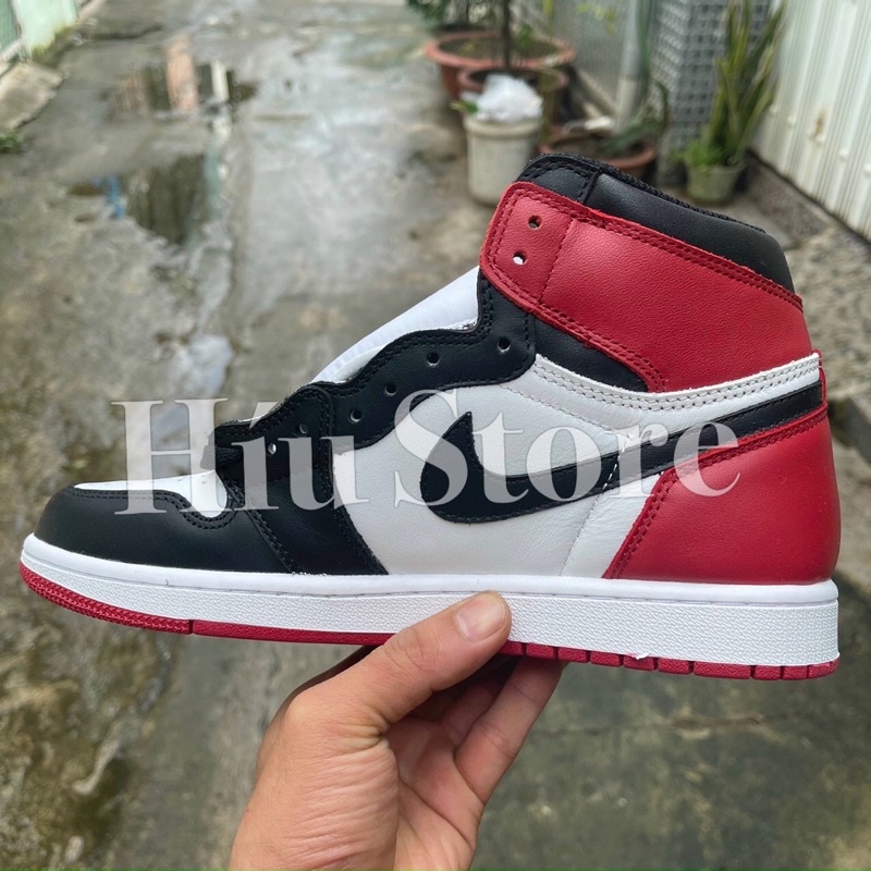 (Híu)Giầy Thể Thao Air Jordan Retro High |Đen Đỏ Trắng|Da Đẹp