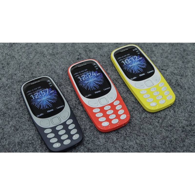 Điện thoại Nokia 3310 Màn hình: TFT LCD2.4"65.536 màu SIM: 2 Micro SIMHỗ trợ 2G Danh bạ:  2000 số Pin: 1200 mAh