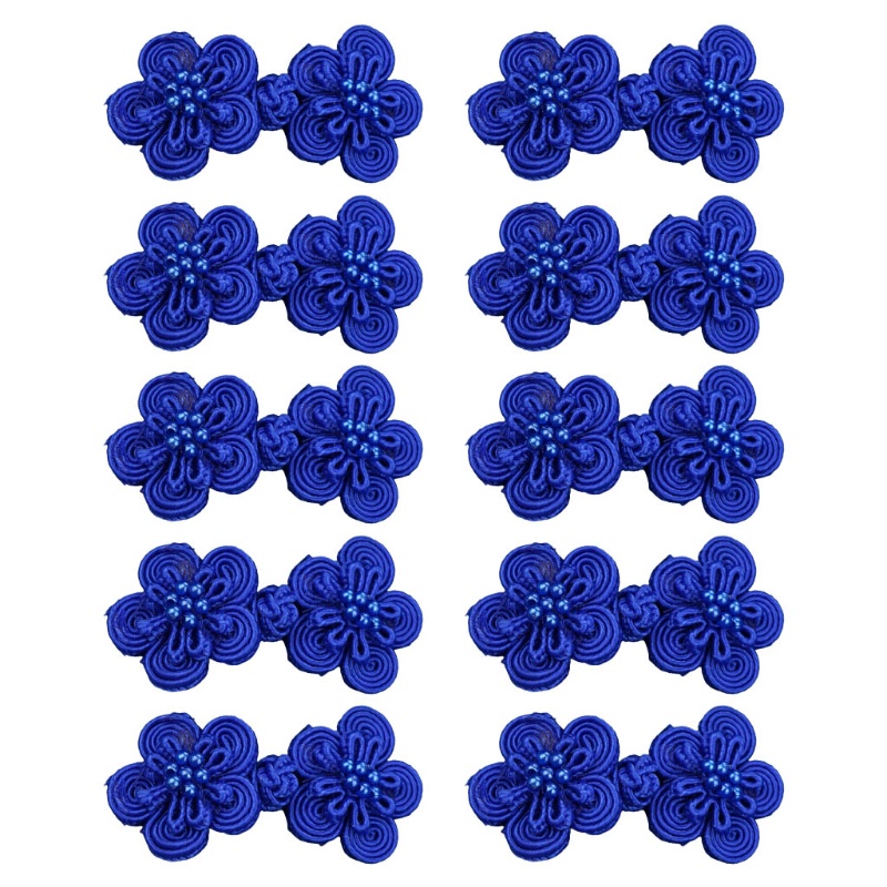 Bộ 10 Cặp Nút Thắt Kiểu Trung Hoa Làm Đồ Thủ Công Trang Trí Sườn Xám