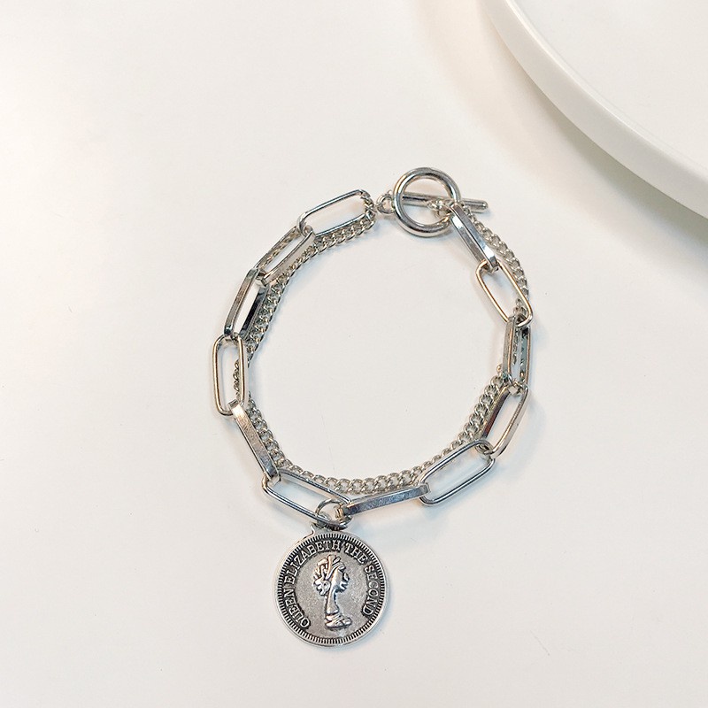 Vòng Tay Hai Lớp Thiết Kế Đơn Giản Thời Trang Theo Phong Cách Âu Mỹ