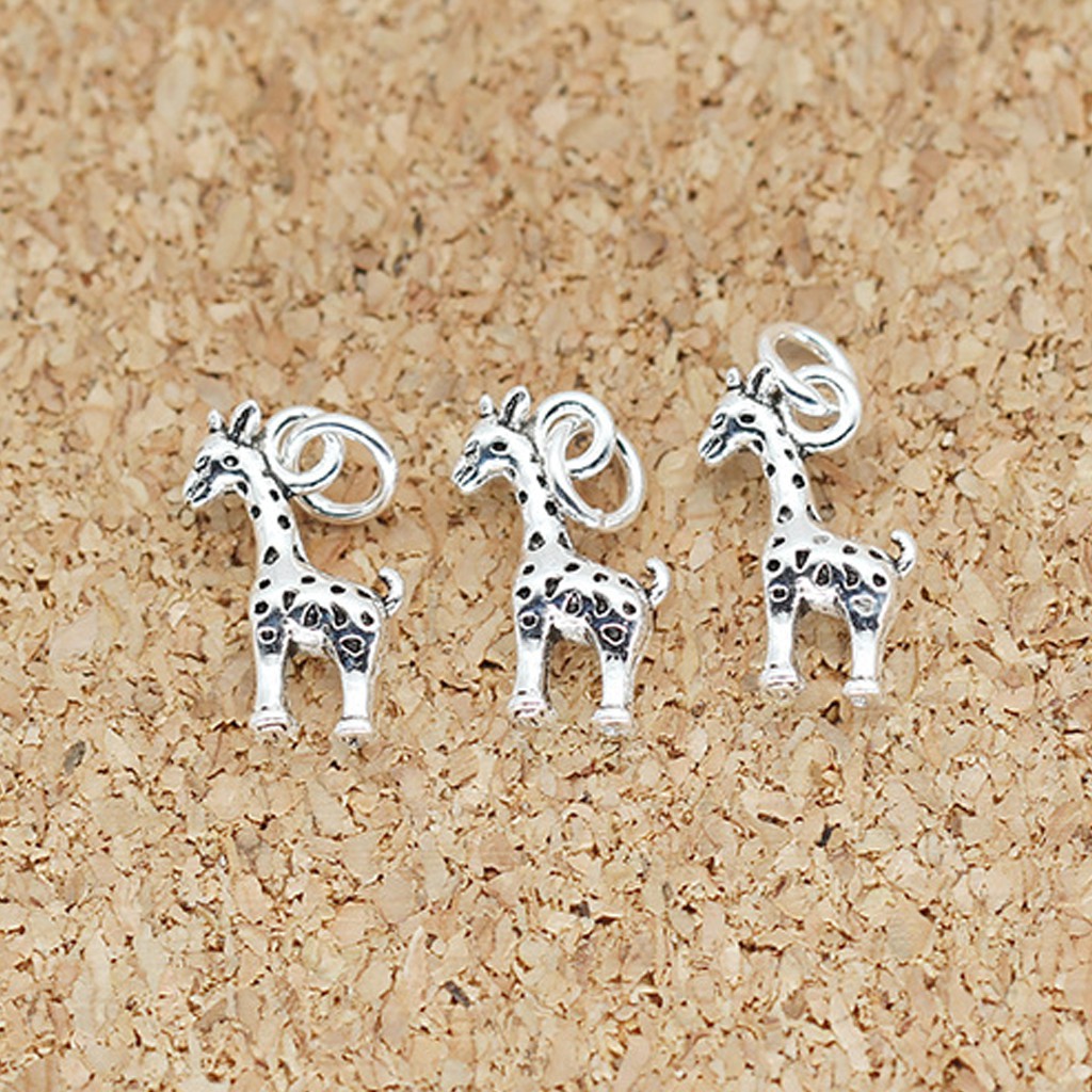 Mặt dây chuyền bạc Mặt hươu cao cổ