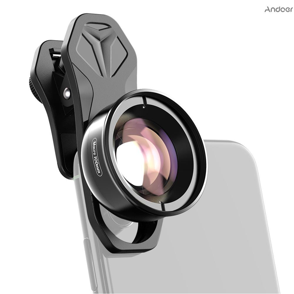 Thấu Kính Máy Ảnh Andoer Apexel Apl-Hb100Mm 4k Hd + Bộ Phụ Kiện Đi Kèm 11 / Xs / Xs Max / Xr / X / 8 / 8 Plus