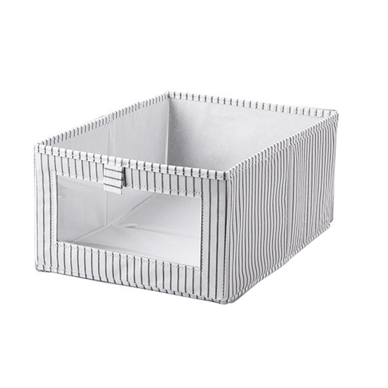 Set 2 Túi Vải Đựng Đồ Dạng Gập Sắp Xếp Gọn Gàng Có Cửa Sổ