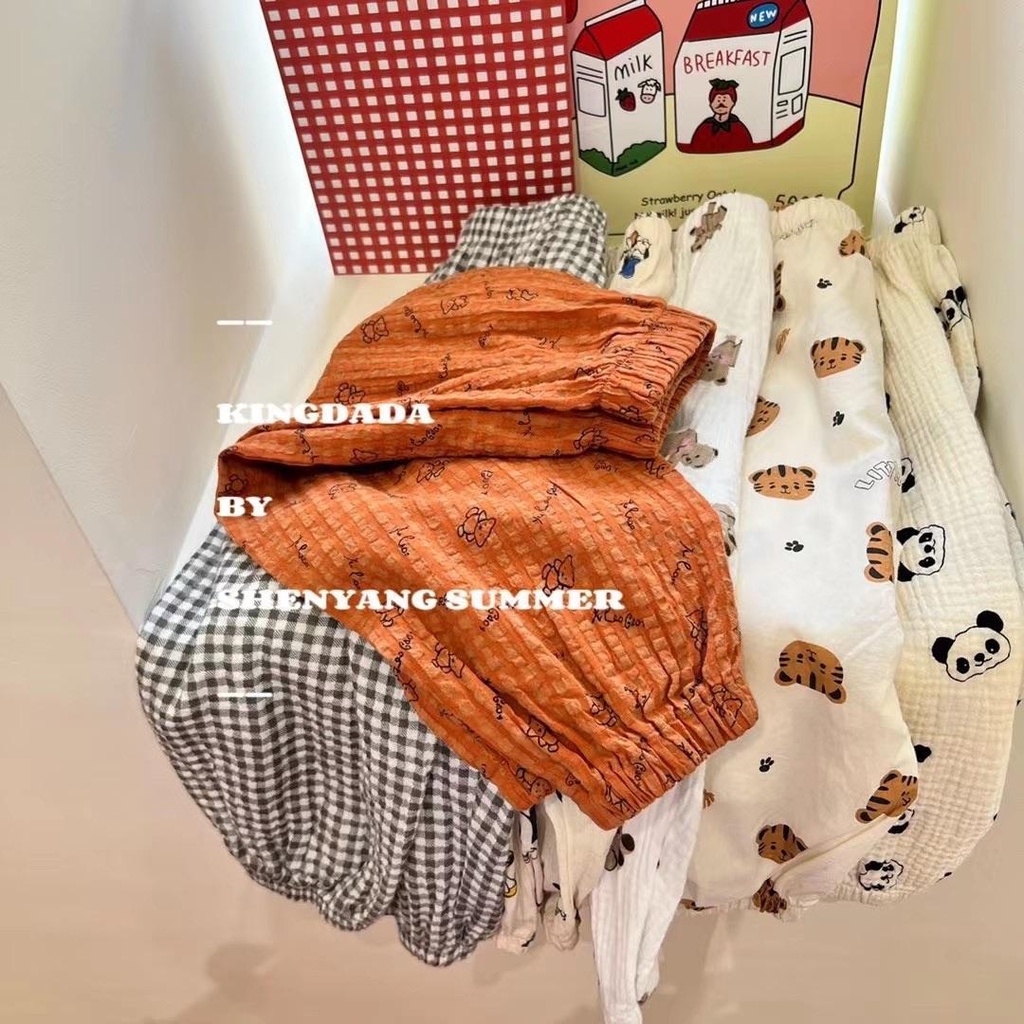 [Babycat Hàng Có Sẵn Bán Chạy Quần Dài Chống Muỗi Phong Cách Nhật Bản Hàn Quốc Thời Trang Mùa Hè Hàng Mới Dành Cho Bé Trai Và Bé Gái