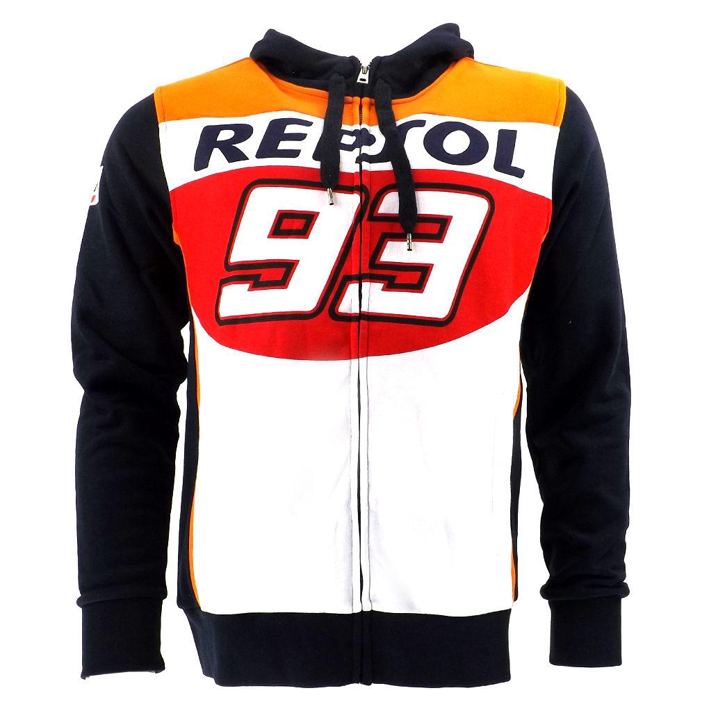 Áo Khoác Hoodie Có Khóa Kéo Toàn Diện In Hình Đua Xe Mô Tô Thể Thao Cho Nam Nữ Repsol 93