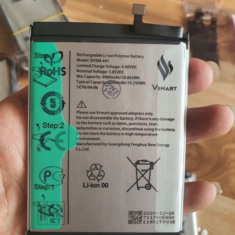 Pin vsmart joy 4 bvsm 441 zin bao test đổi trã