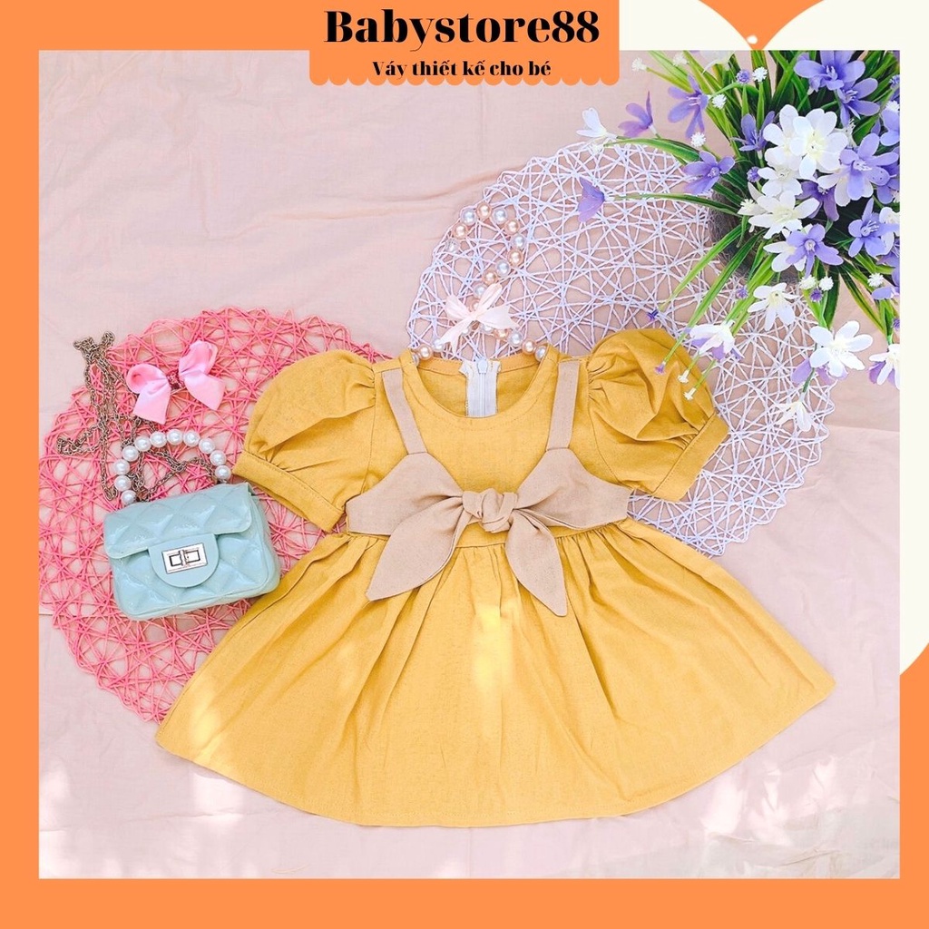 Váy cho bé gái sơ sinh 1 2 3 4 5 6 7 8 tuổi Babystore88, Đầm bé gái công chúa hàng thiết kế V26