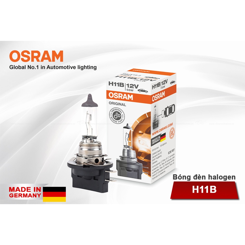 Bóng Đèn Halogen OSRAM Original H11B 64241 12V 55W - Nhập Khẩu Chính Hãng