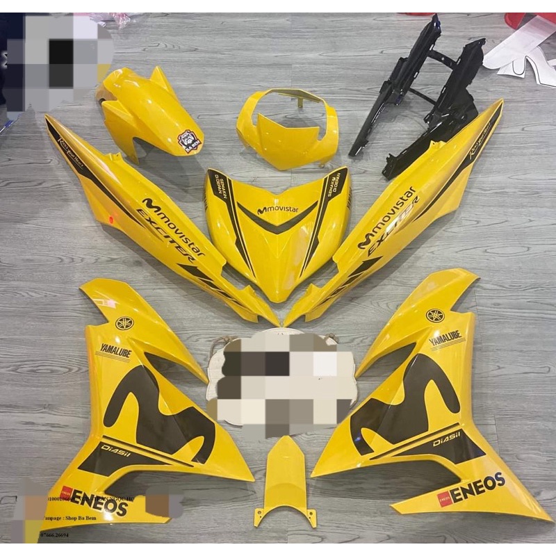 tem rời exciter 150 vàng đen