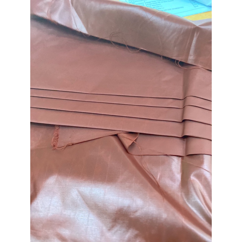 Vải may diều - màu nâu cafe caro - khổ rộng 1.5m