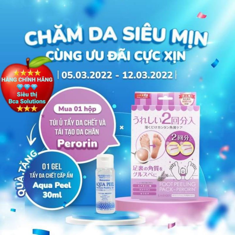 1 Túi ủ tẩy da chết và tái tạo da chân Perorin Sosu NHẬT BẢN