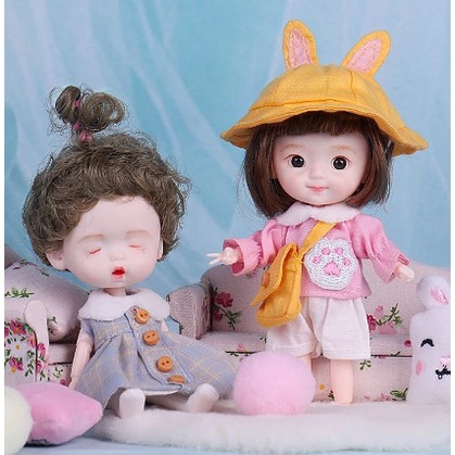 Búp Bê BJD 12cm OB11 Khớp Động Dễ Thương