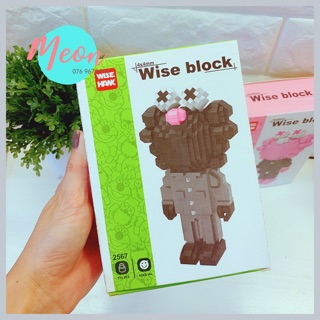 Miniblock Kaws đen - Xếp hình kaws size L