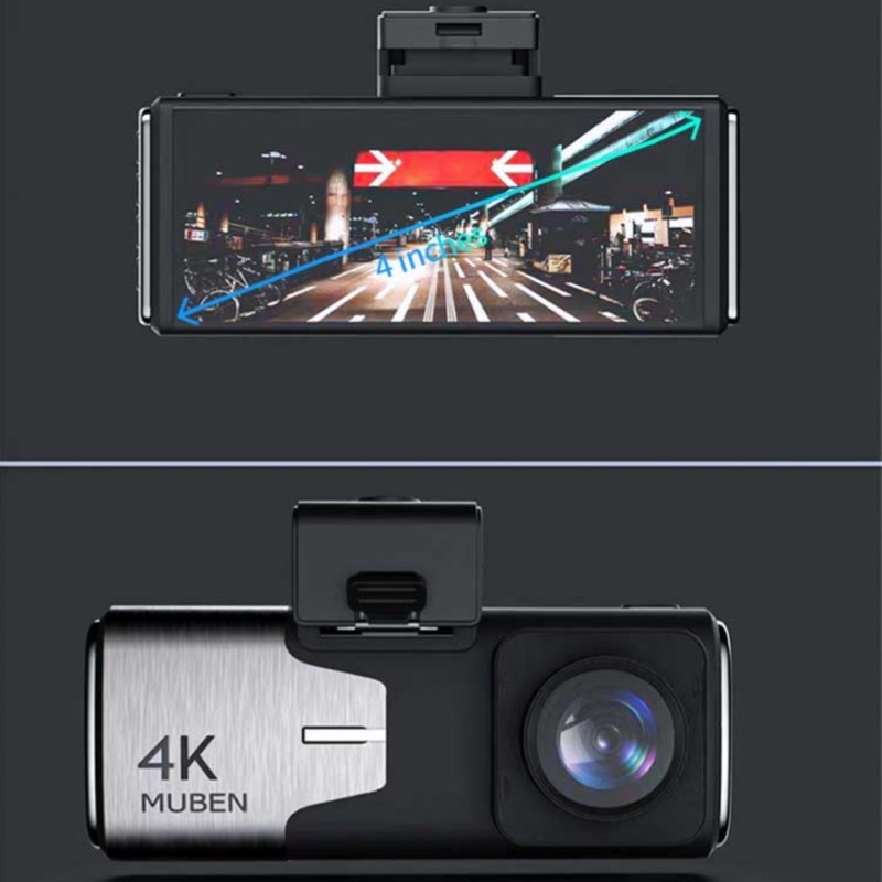 Camera hành trình xe ô tô,chất lượng 4k,màn hình 4 inch wifi,IPS,GPS