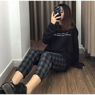 Quần Plaid pants
