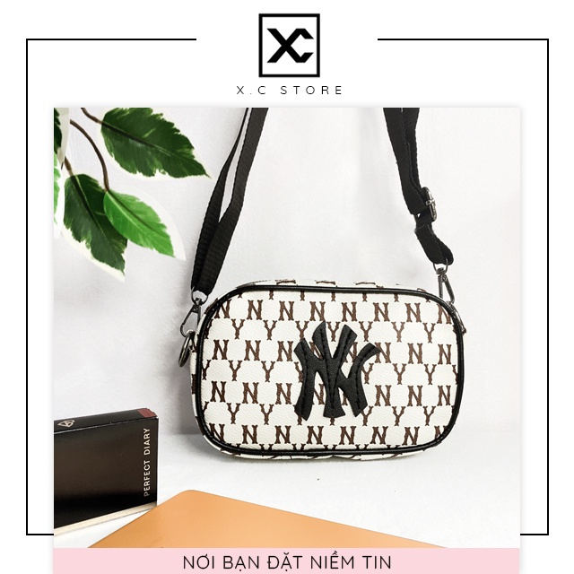 Túi đeo chéo NY minibag NY M.L.B XC-015 nam nữ, chất da mềm dữ fom cực tốt, túi thể thao chống nước
