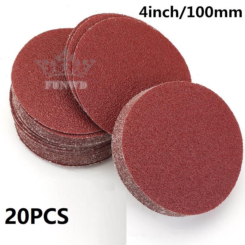 Giấy Nhám Tròn 4inch / 100mm 40-2000grit Đánh Bóng Xe Hơi Chất Lượng Cao